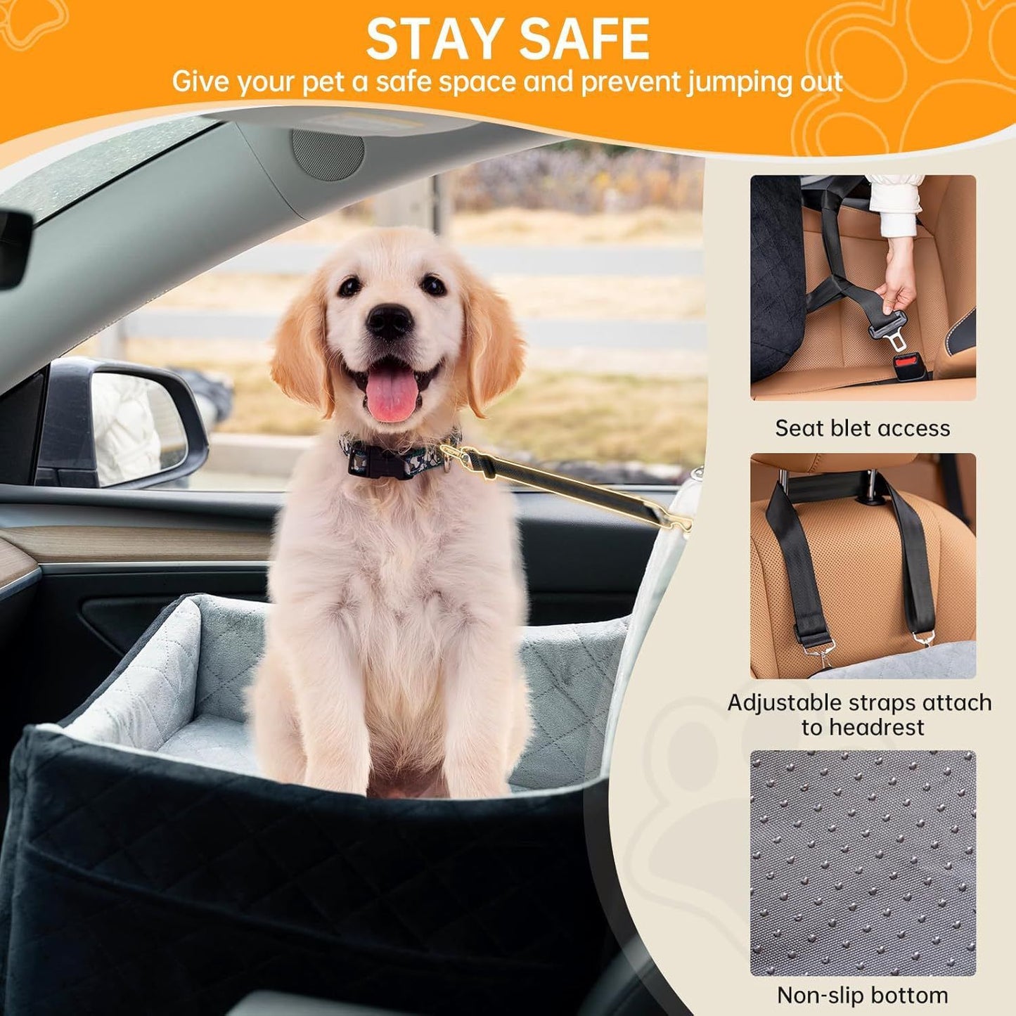 Car Bed For Small And Medium-sized Dogs