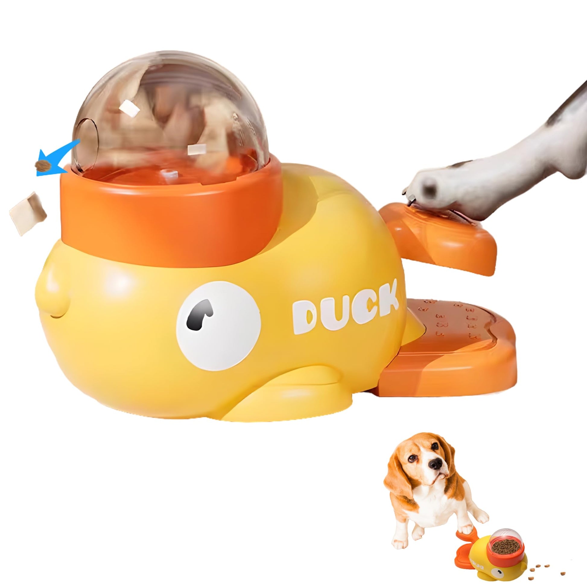 Duck-Shaped 2-in-1 Interactive Dog Slow Feeder