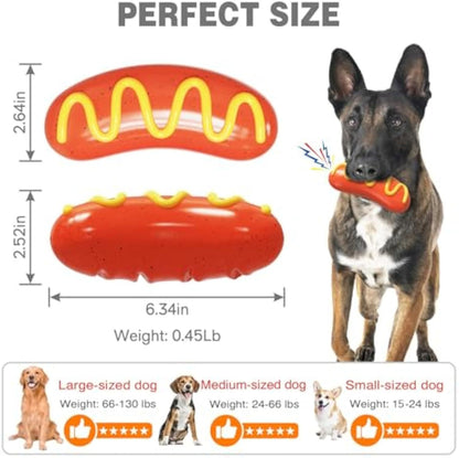 Durable Indestructible Dog Chew Toys For Aggressive Chewers, Super Tough Dog Chew Toys, Hard Rubber Dog Toys
