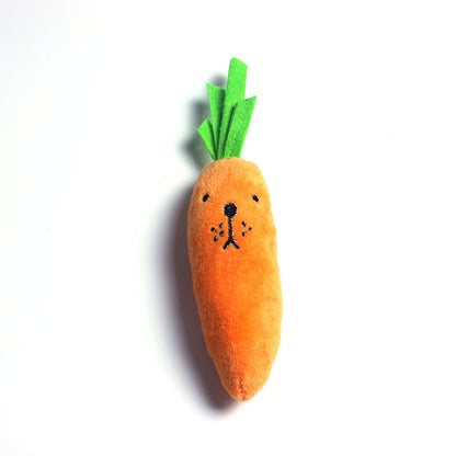 Carrot Squeaking Dog Toy