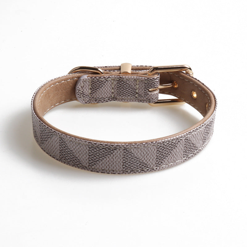 Pet Collar PU Leather Dog Collar Exquisite Fashion Dog Collar