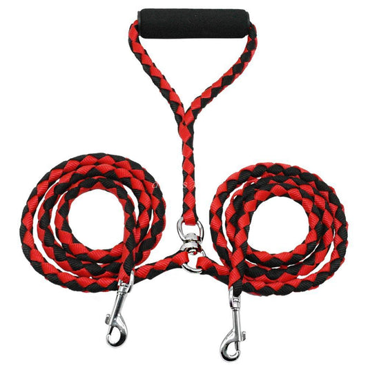 Braided PP round rope dog leash