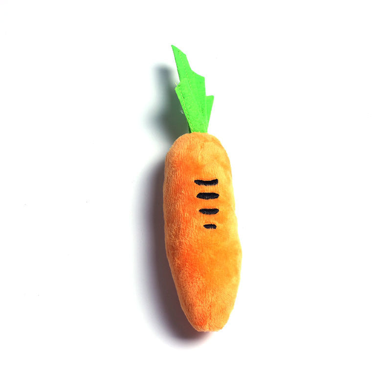 Carrot Squeaking Dog Toy