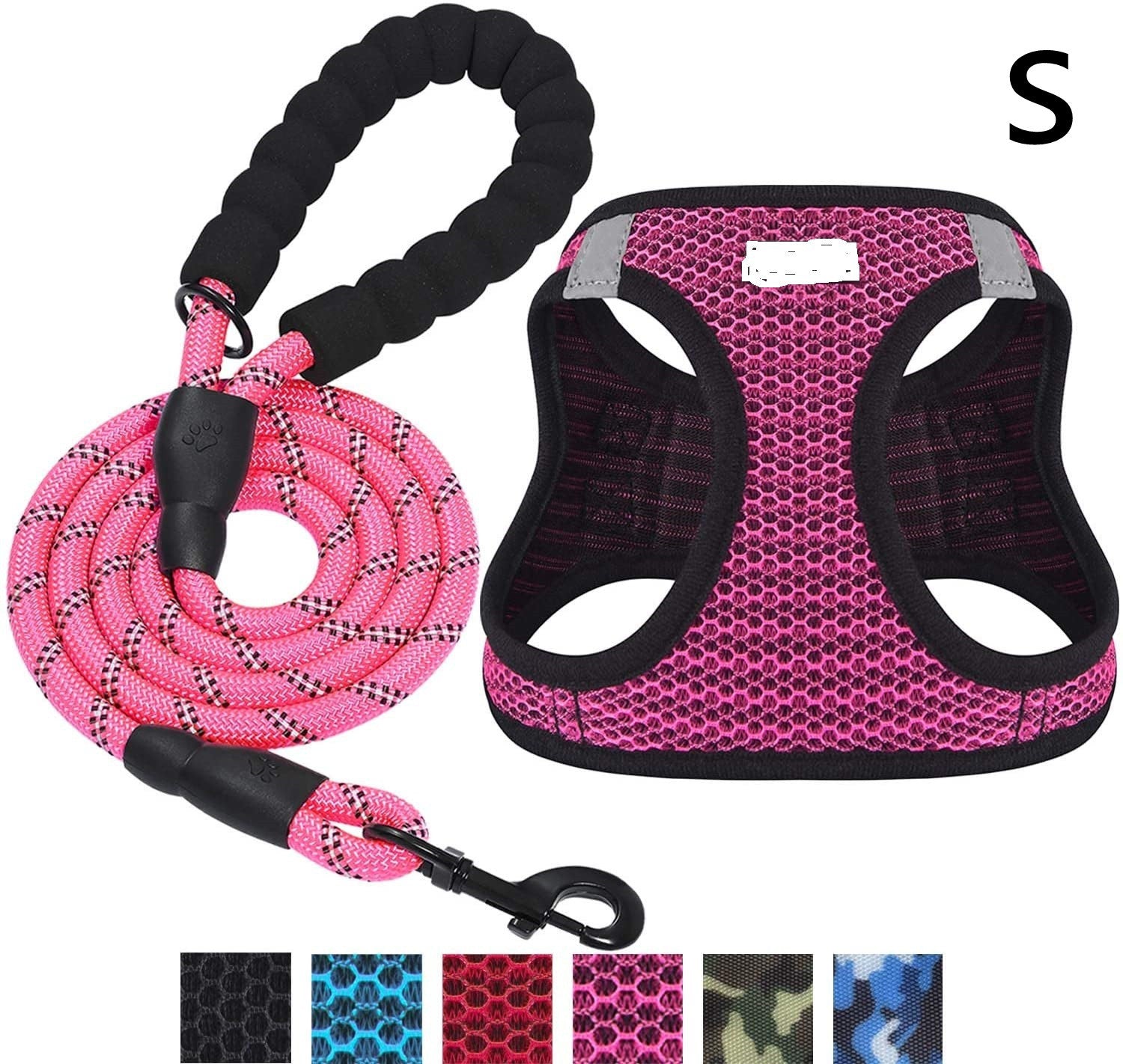 Reflective Dog Leash with Harness
