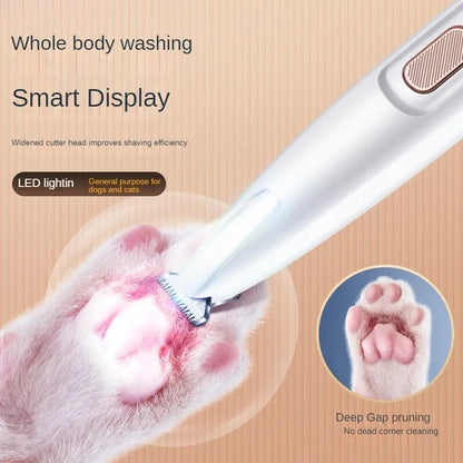 Waterproof Dog Paw Trimmer With LED Light