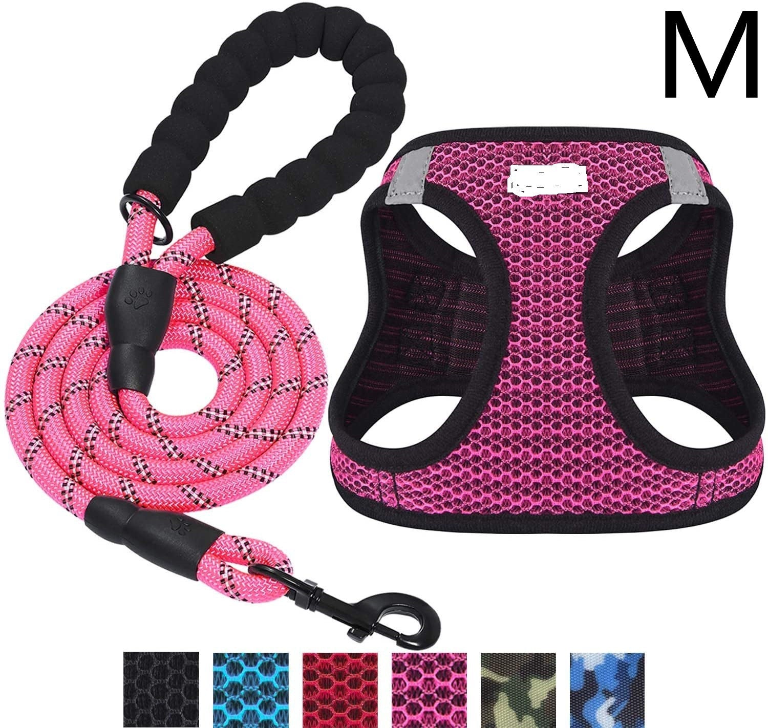 Reflective Dog Leash with Harness
