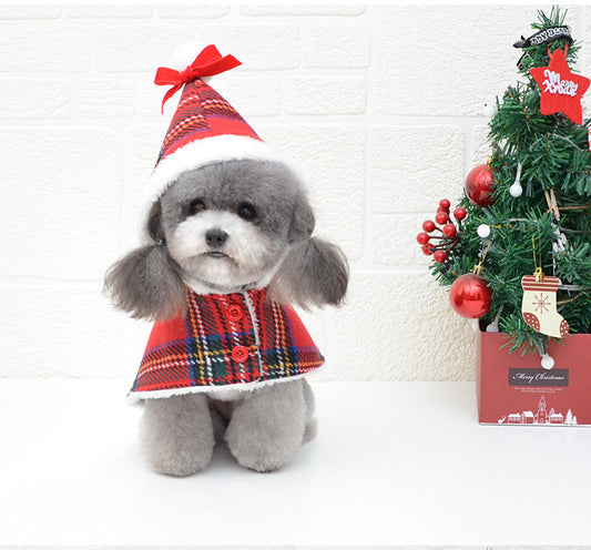 Knitted Christmas Turtleneck Dog Sweater, Christmas Red Hedging Winter Coat, Comfortable Warm Dog Clothing