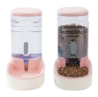 Pet dog automatic feeder microphone dog automatic drinking fountain