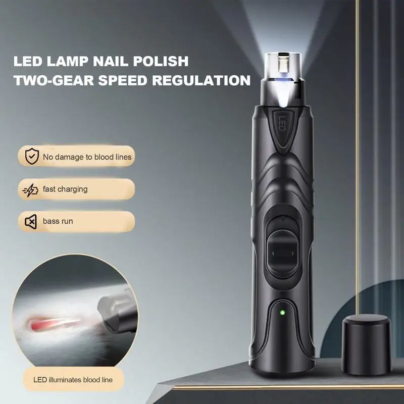 Painless 2-Speed Rechargeable Dog Nail Grinder