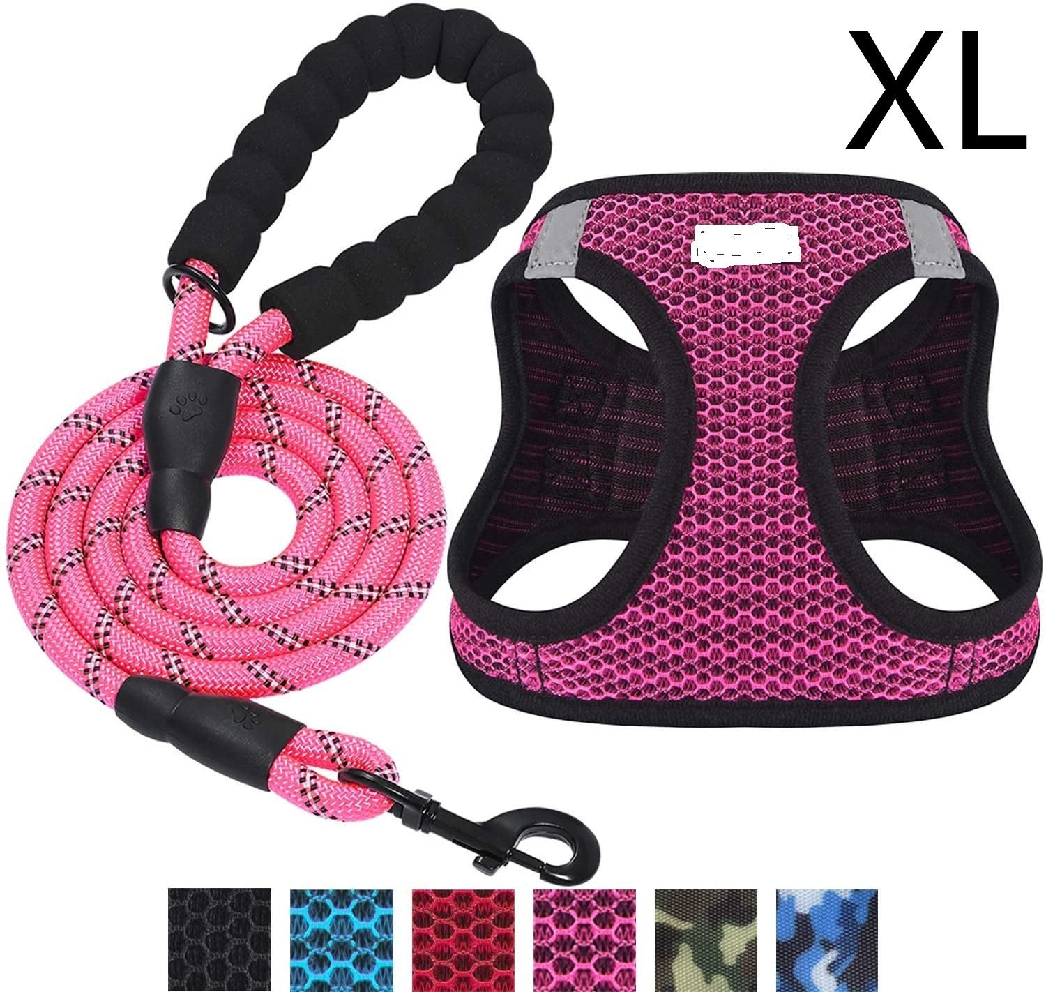 Reflective Dog Leash with Harness