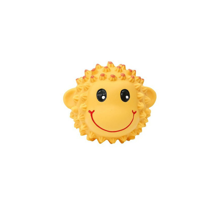 Squeaky Dog Toys Interactive Latex Squeak Fetch Play Animal Balls Spiky Soft Rubber Puppy Teeth Clean Pet Toy For Small Medium Dogs - Pooch2Spoil
