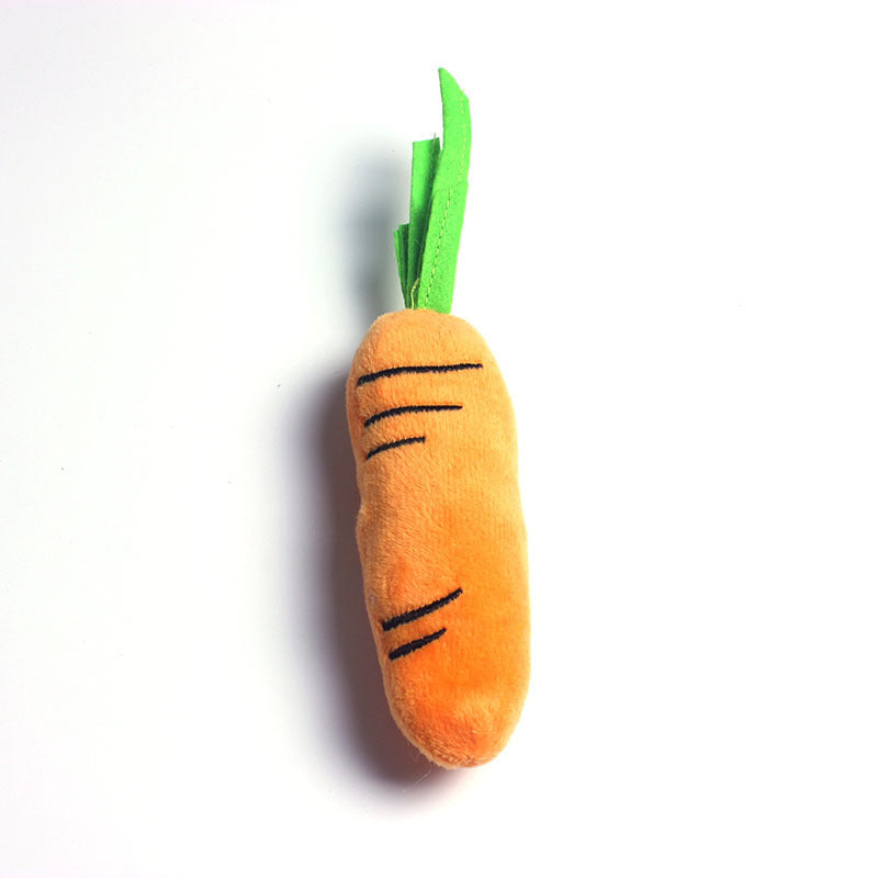 Carrot Squeaking Dog Toy