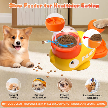 Duck-Shaped 2-in-1 Interactive Dog Slow Feeder