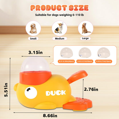 Duck-Shaped 2-in-1 Interactive Dog Slow Feeder