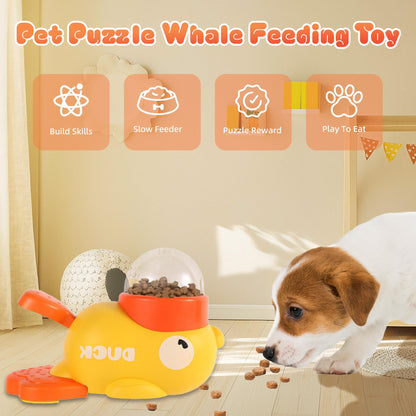 Duck-Shaped 2-in-1 Interactive Dog Slow Feeder