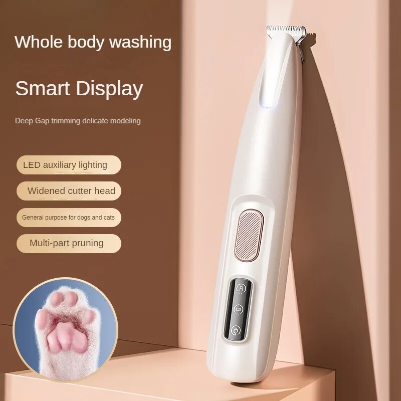 Waterproof Dog Paw Trimmer With LED Light