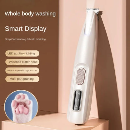 Waterproof Dog Paw Trimmer With LED Light