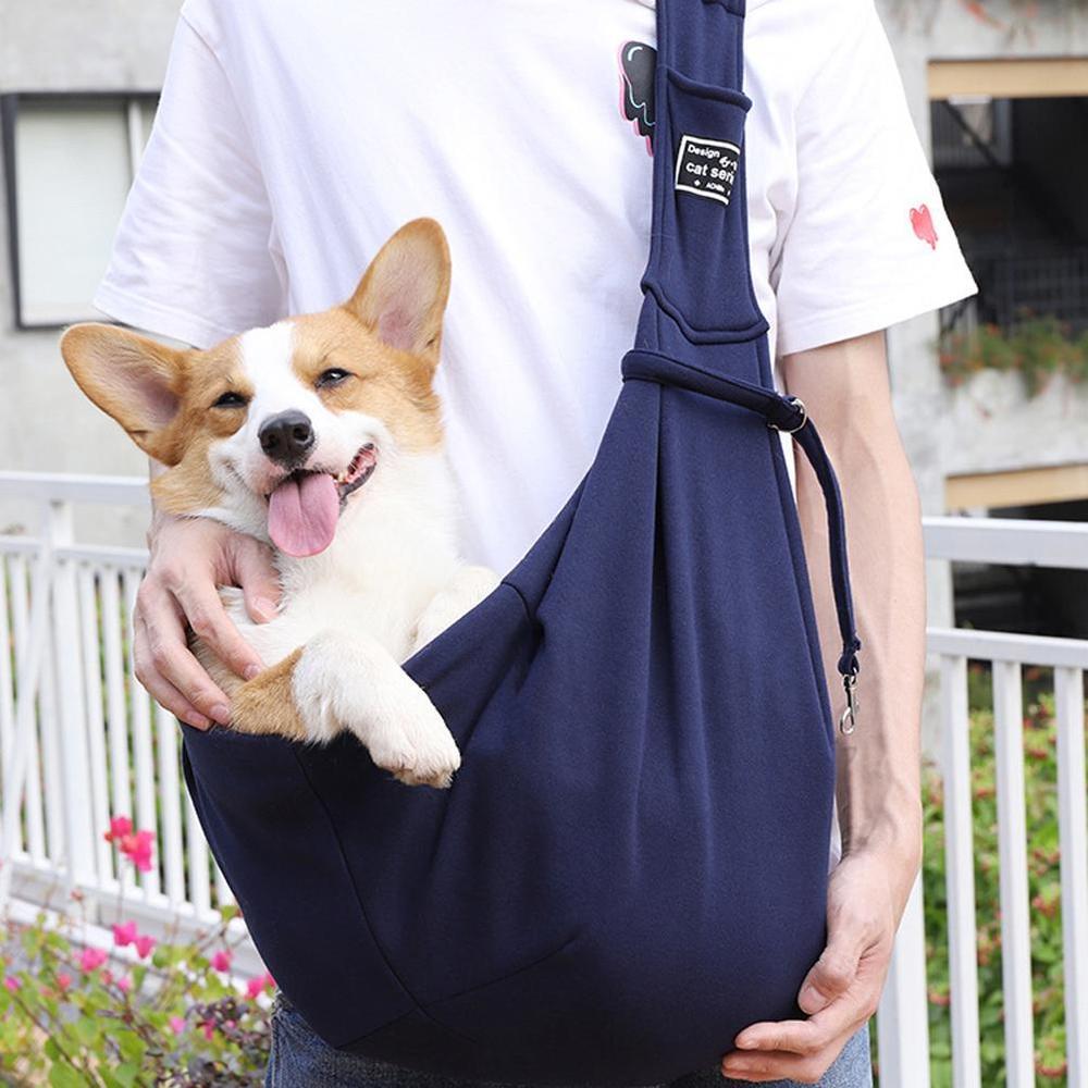 Pet Dog Travel Sling Puppy Carrier For Outdoor Hiking Beathable Carry Bag