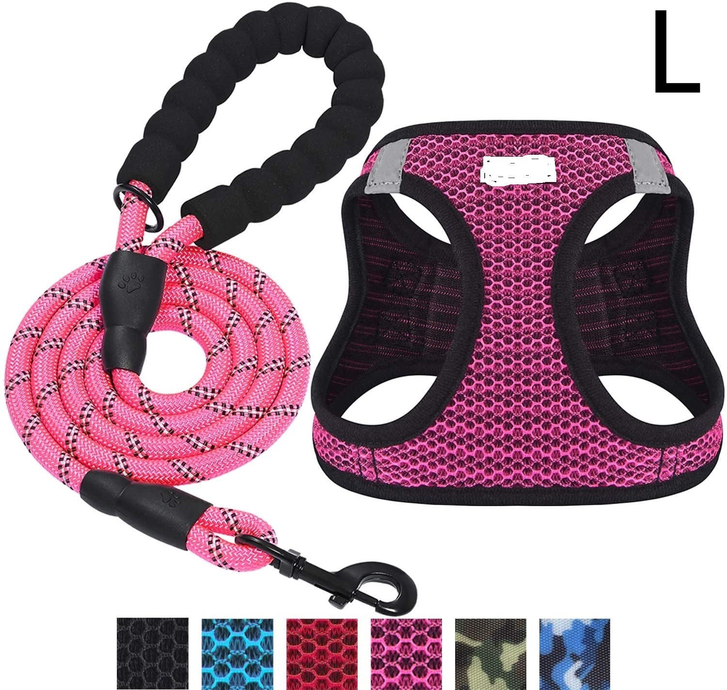 Reflective Dog Leash with Harness