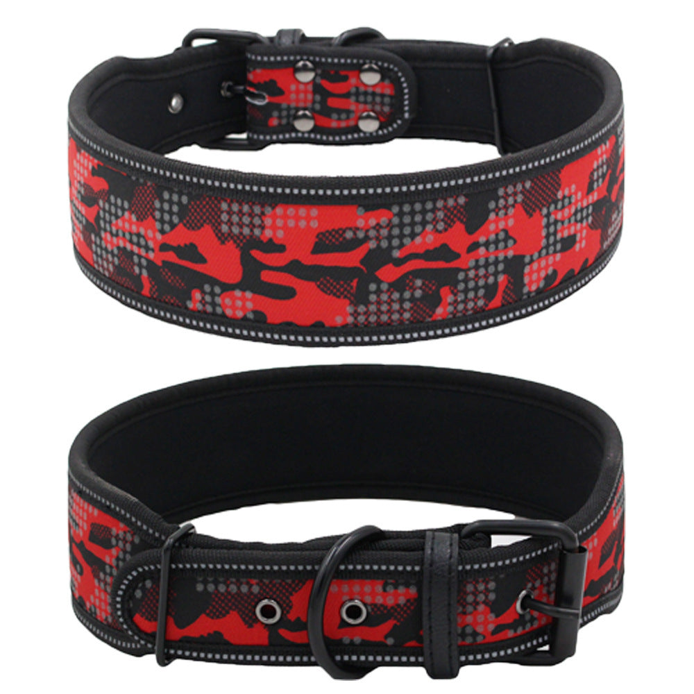 Reflective Camouflage Comfortable Dog Collar - Pooch2Spoil