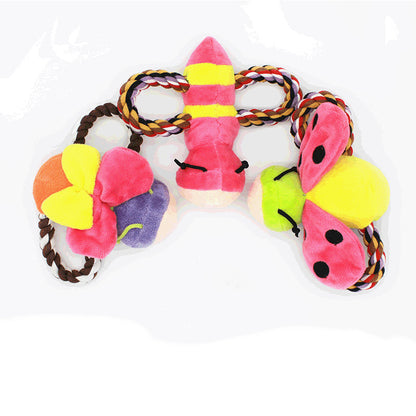 Plush Insect Beetle Pet Toy Sound Dog Toy