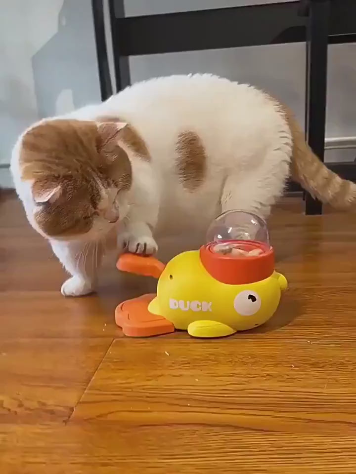 Duck-Shaped 2-in-1 Interactive Dog Slow Feeder